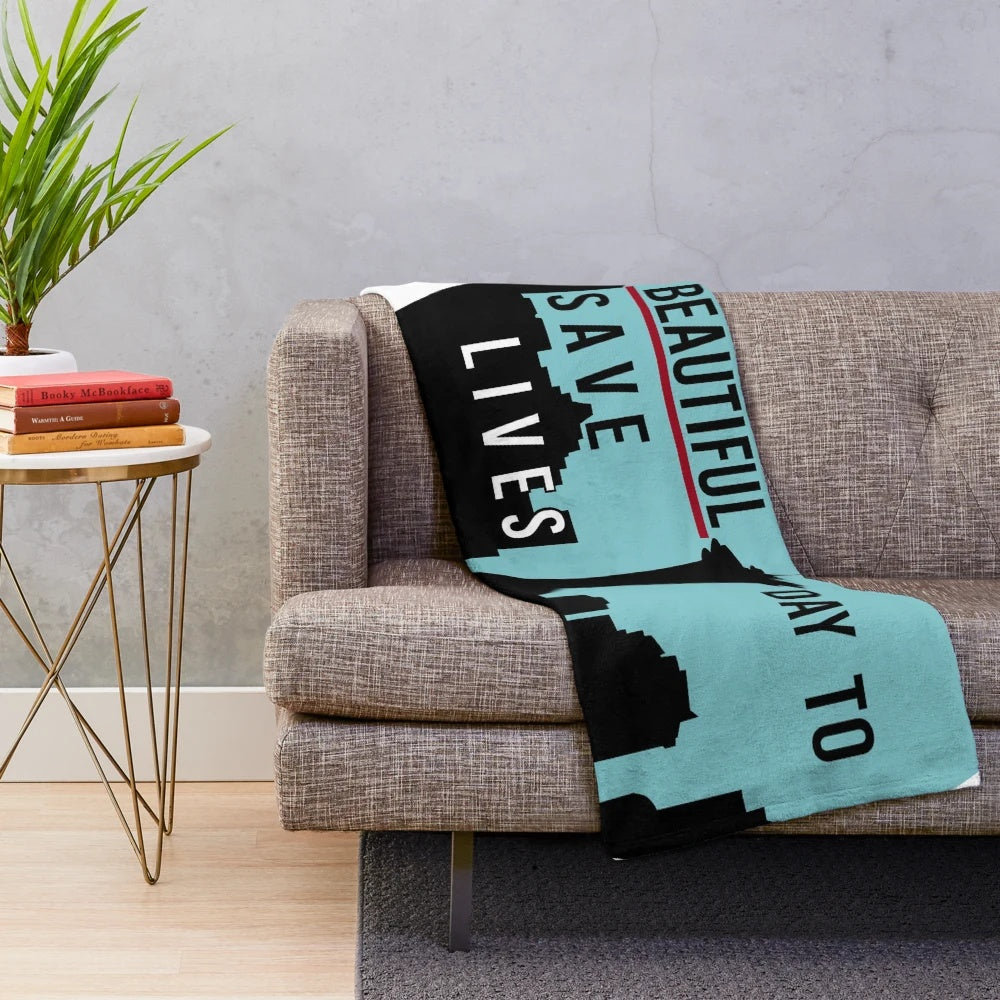 Soft and comfortable plush blanket featuring Grey's Anatomy inspired design
