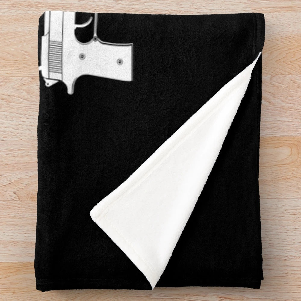 Plush blanket with a western theme, perfect for Gunsmoke fans