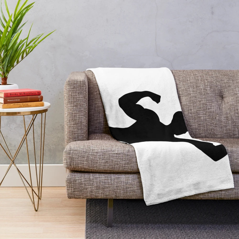 Plush blanket featuring gym and fitness design