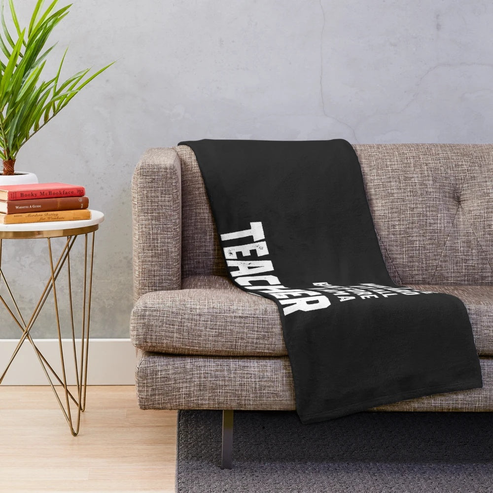 A soft and plush blanket with the text "I've Heard It All" printed on it, perfect for teachers.