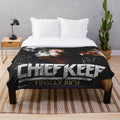 Plush blanket for hip-hop and rap music lovers