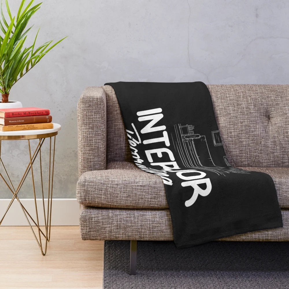 Decorative plush blanket for home decor and interior design