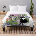 Plush blanket with horror character designs