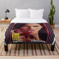 Soft and plush blanket with indie film and horror aesthetic design