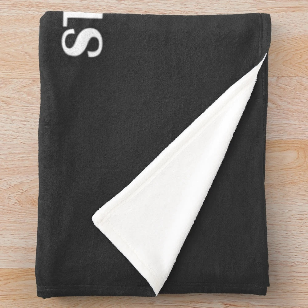 Cozy plush blanket with introvert-themed humor