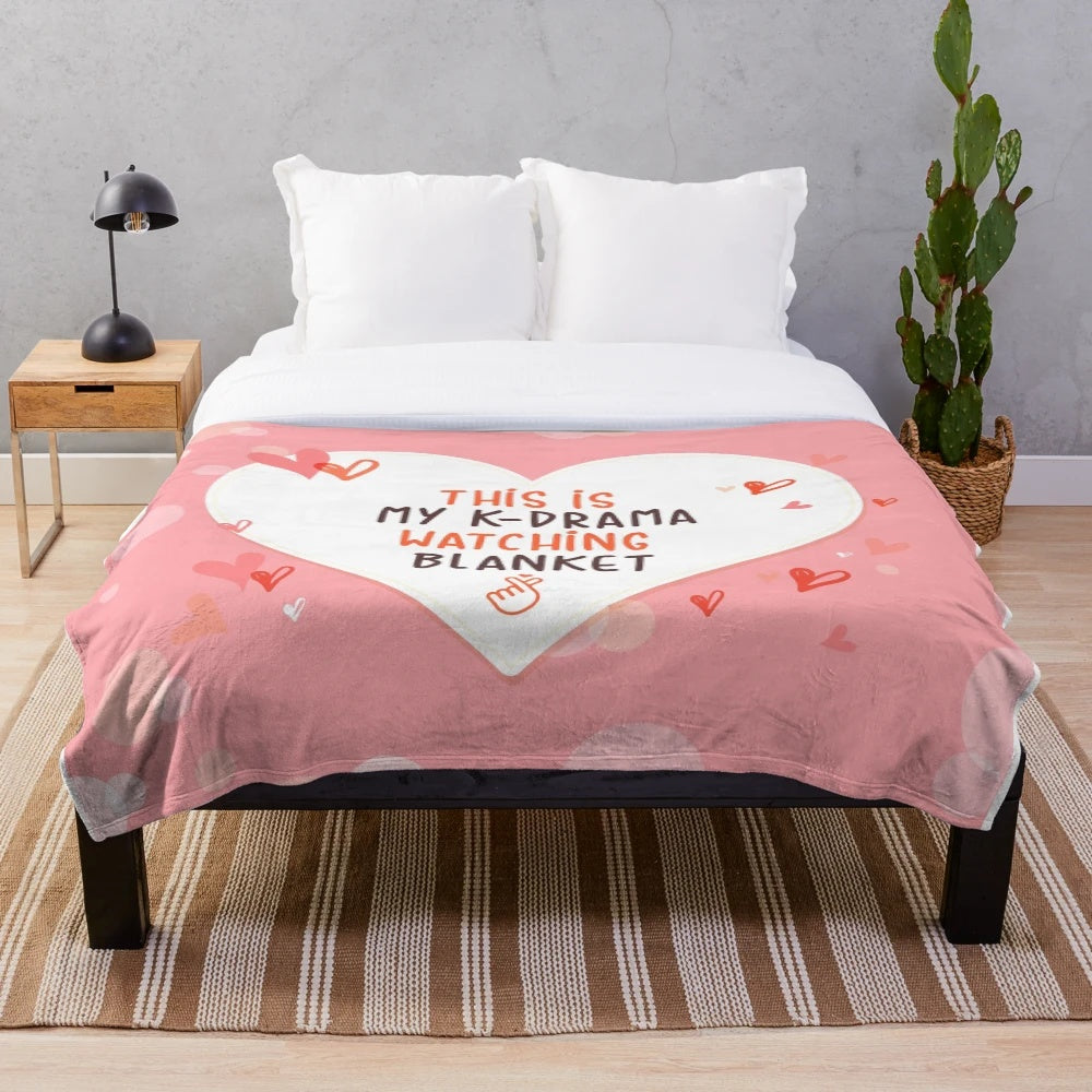 Soft and Comfortable Plush Blanket for Kdrama Fans