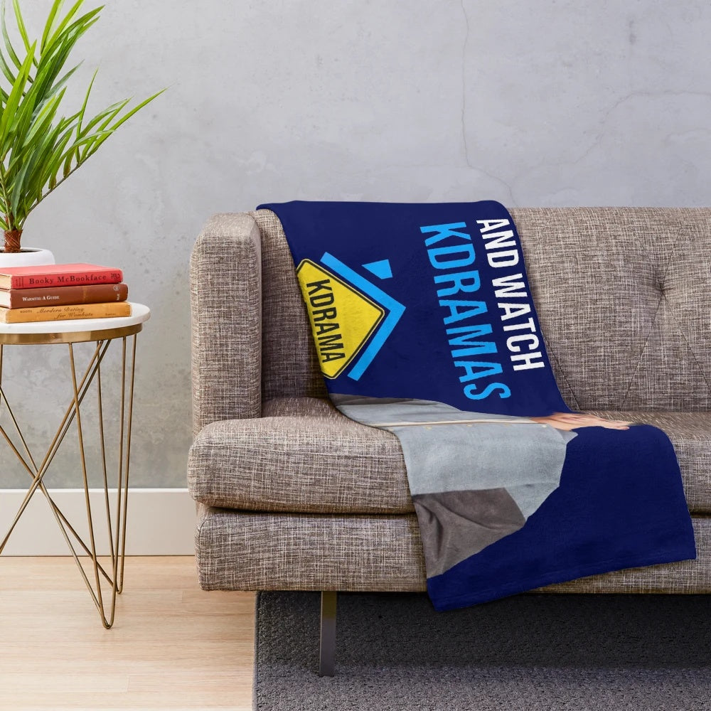 Plush blanket featuring Park Seo Joon, the star of the popular Korean drama Itaewon Class