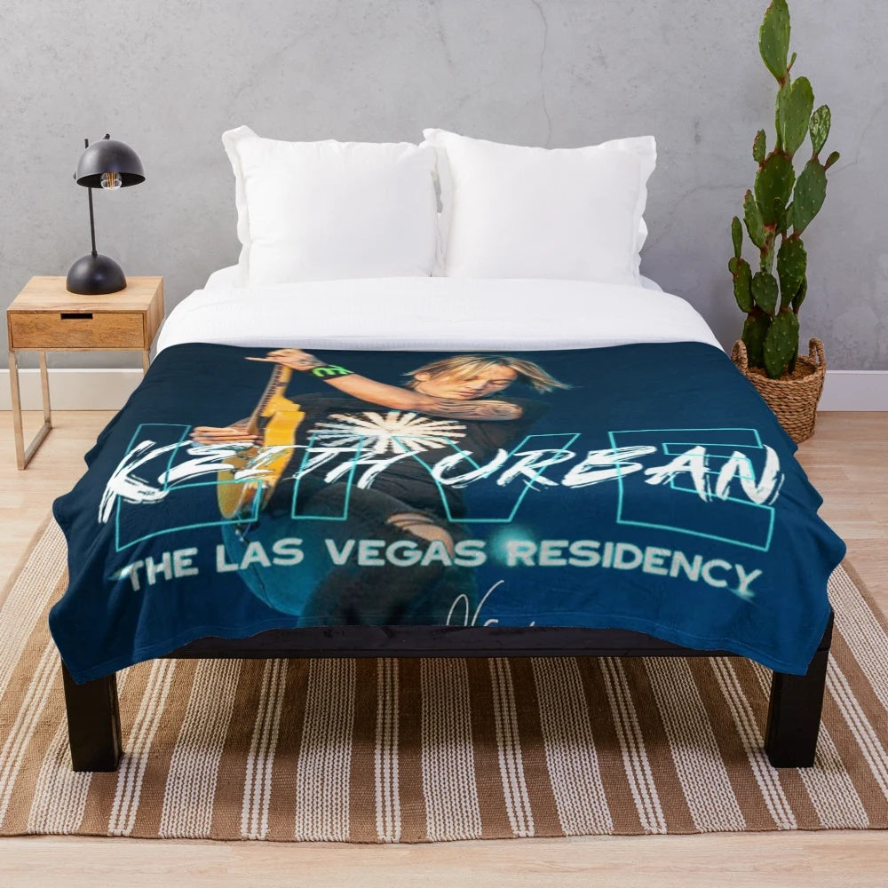 Keith Urban Signature Plush Blanket for Country Music Fans