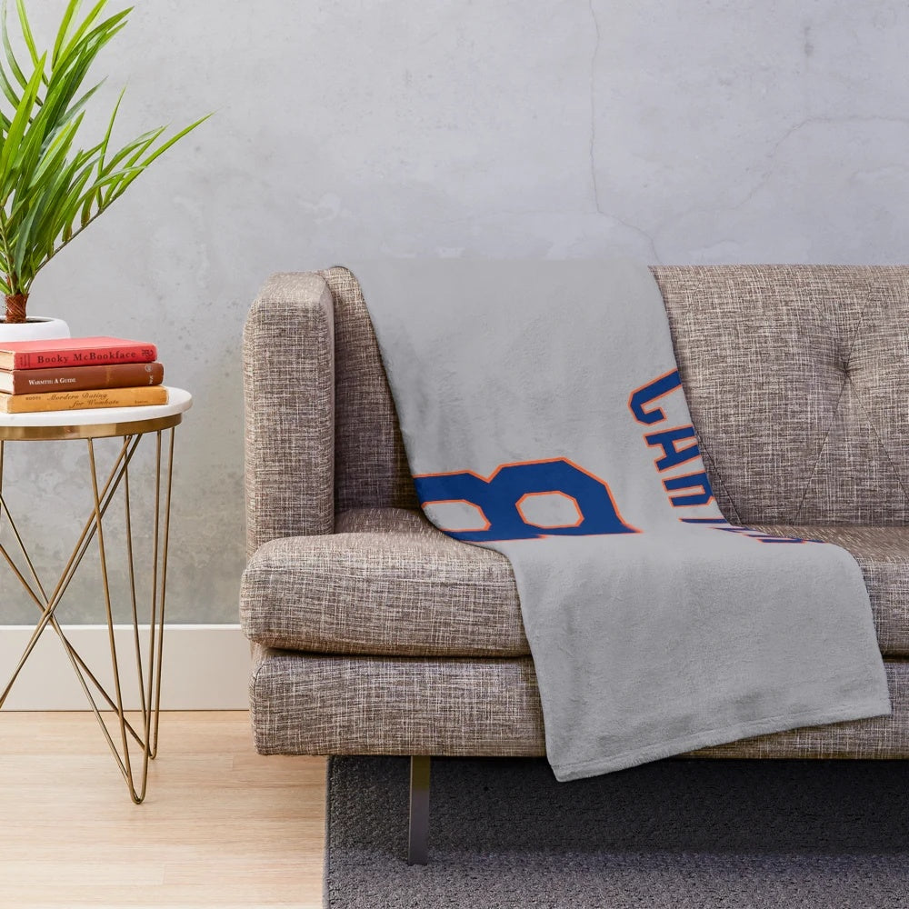 Plush blanket with sports team logo