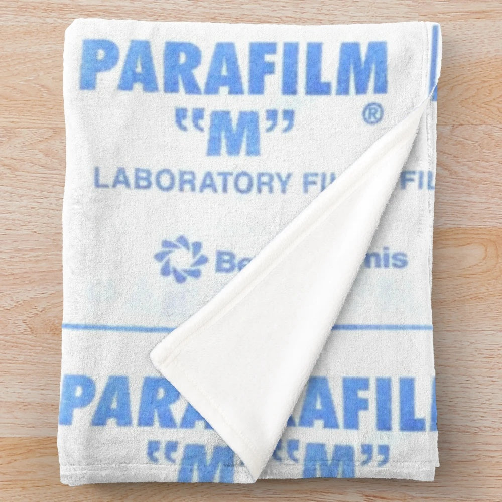 Cozy Plush Blanket with Parafilm Design