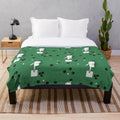 Lawn bowls plush blanket with sport and outdoor design