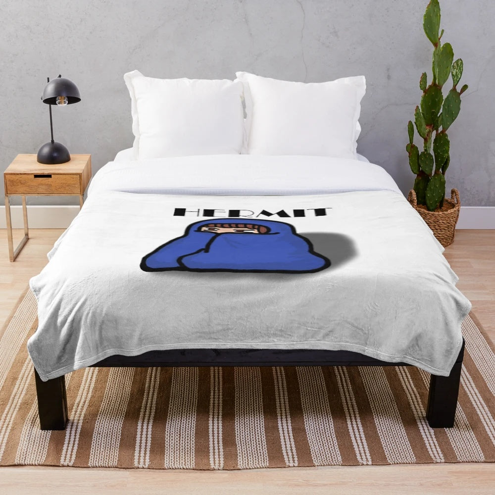 Cozy plush blanket with doodle design for relaxing naps and movie marathons