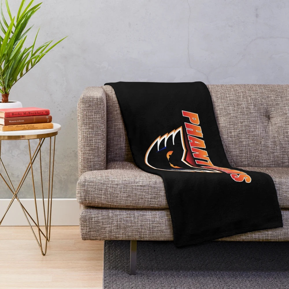 Lehigh Valley Phantoms Plush Blanket featuring the team's logo and colors