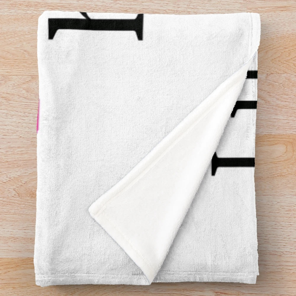 Soft and cuddly plush blanket featuring a Dunkin' Donuts inspired design
