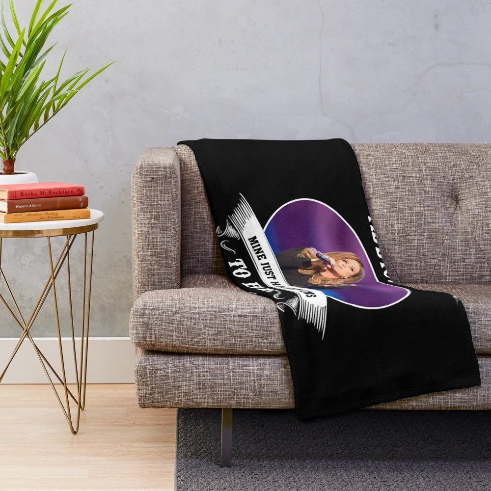 Soft plush blanket featuring Lisa Marie Presley, the talented singer-songwriter and daughter of Elvis Presley
