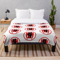 Plush blanket featuring Marvel's Scarlet Witch and Black Widow