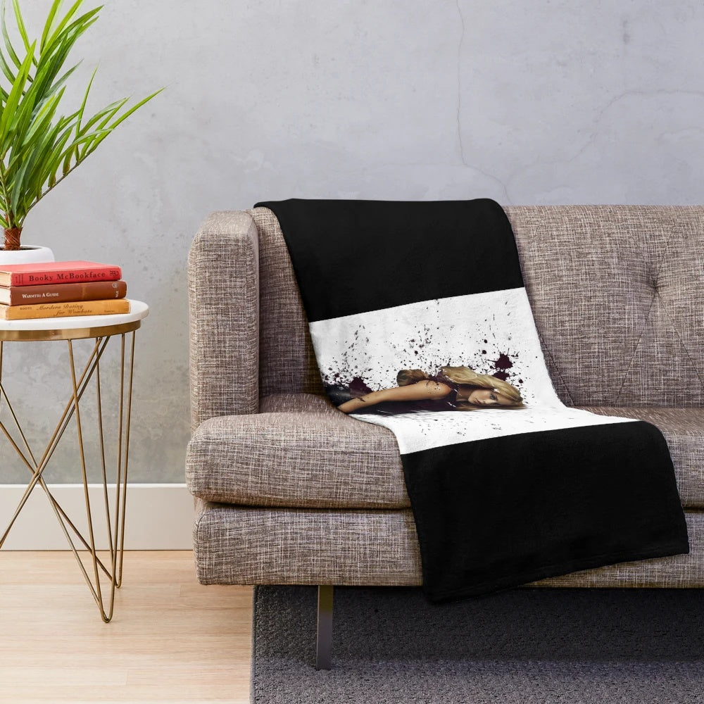 Plush blanket featuring the Mikaelson family from The Originals and TVD