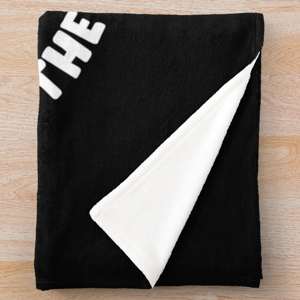 Plush blanket with movie critic, film, and cinema design