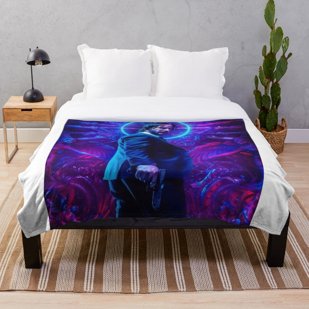 Soft and plush blanket for cinema lovers