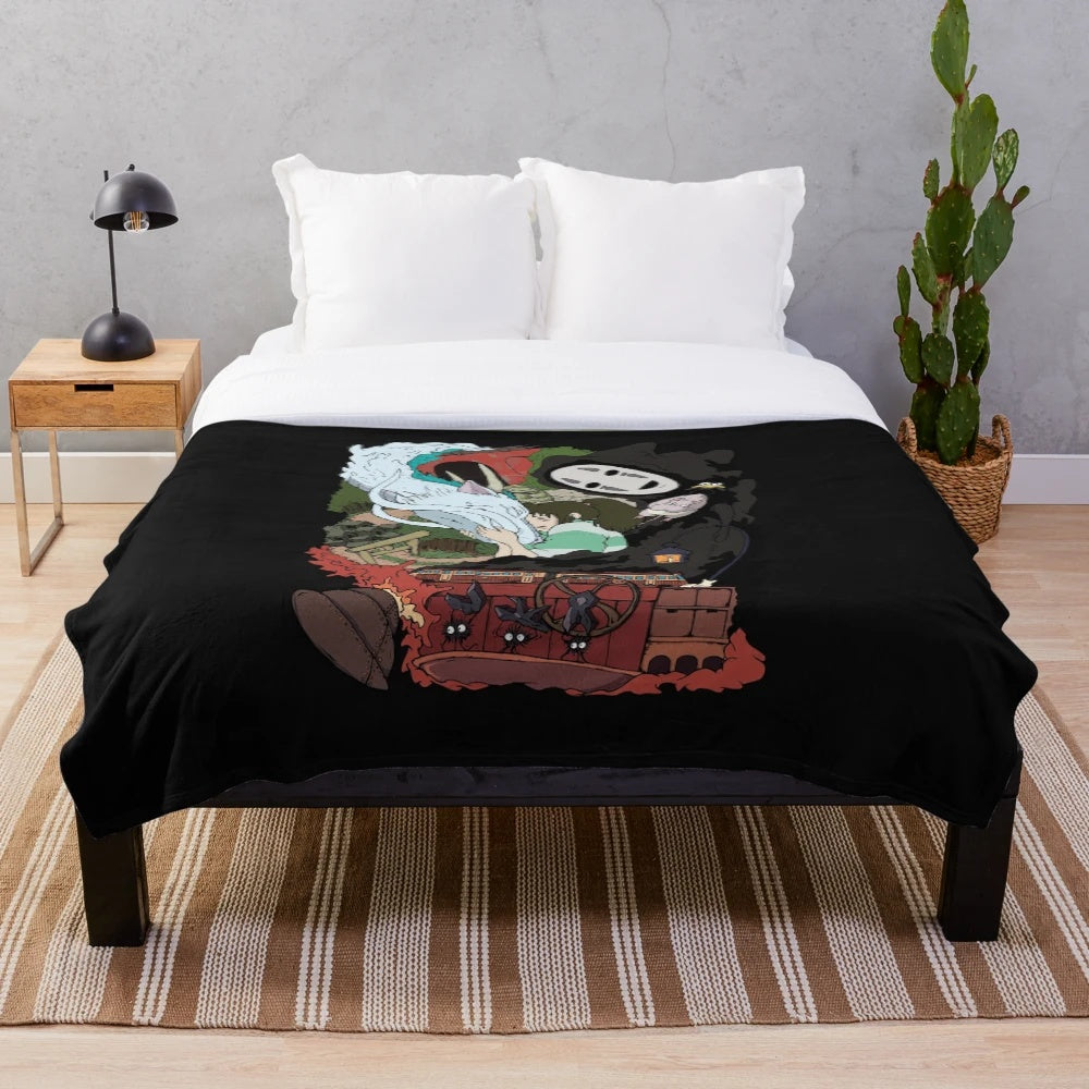 Soft and Comfortable Plush Blanket Inspired by Movies and Anime