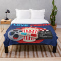 Plush blanket with cinema-inspired design for movie buffs and film enthusiasts
