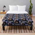 Cozy plush blanket with industrial music and experimental electronic influences