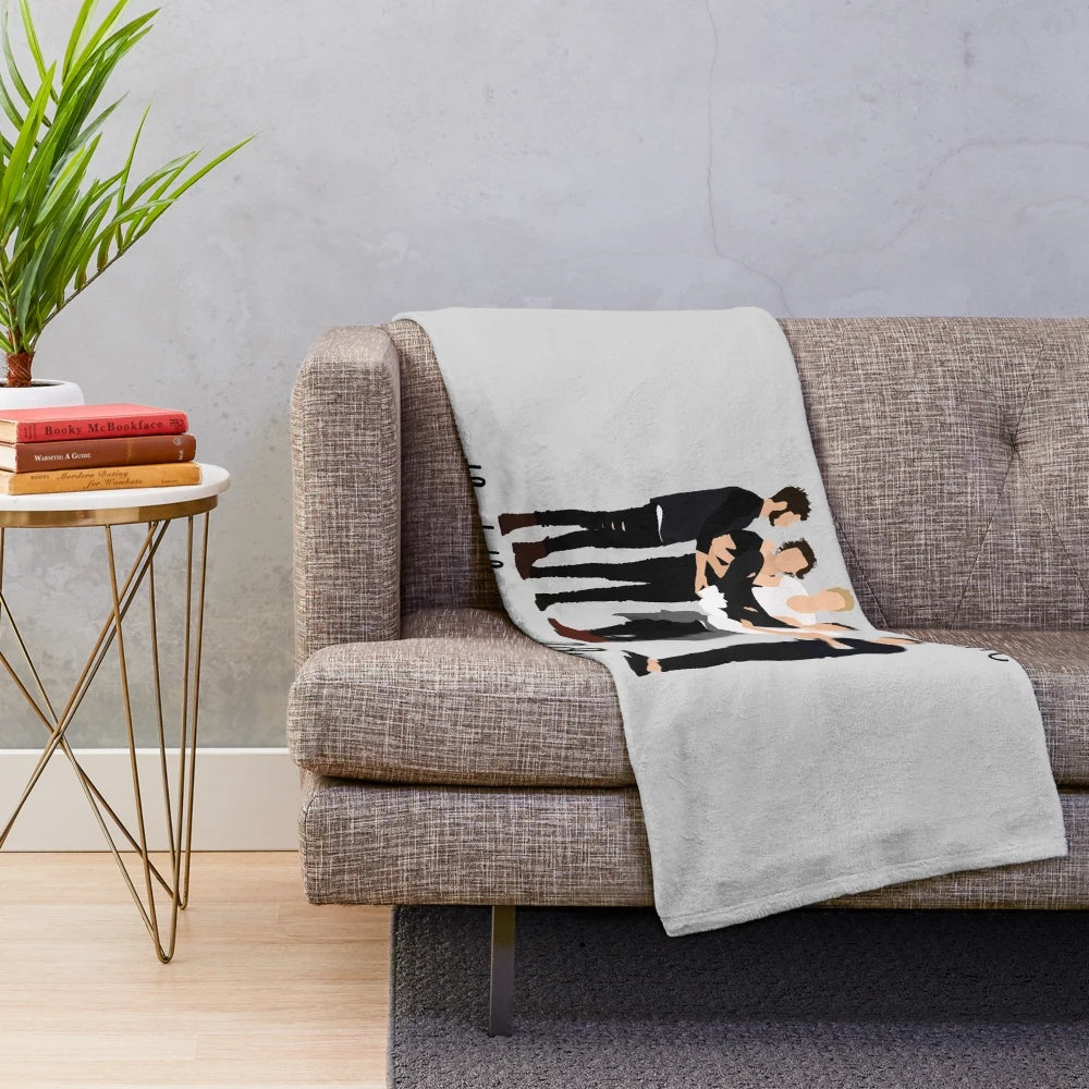 Plush blanket with The Greatest Team band design