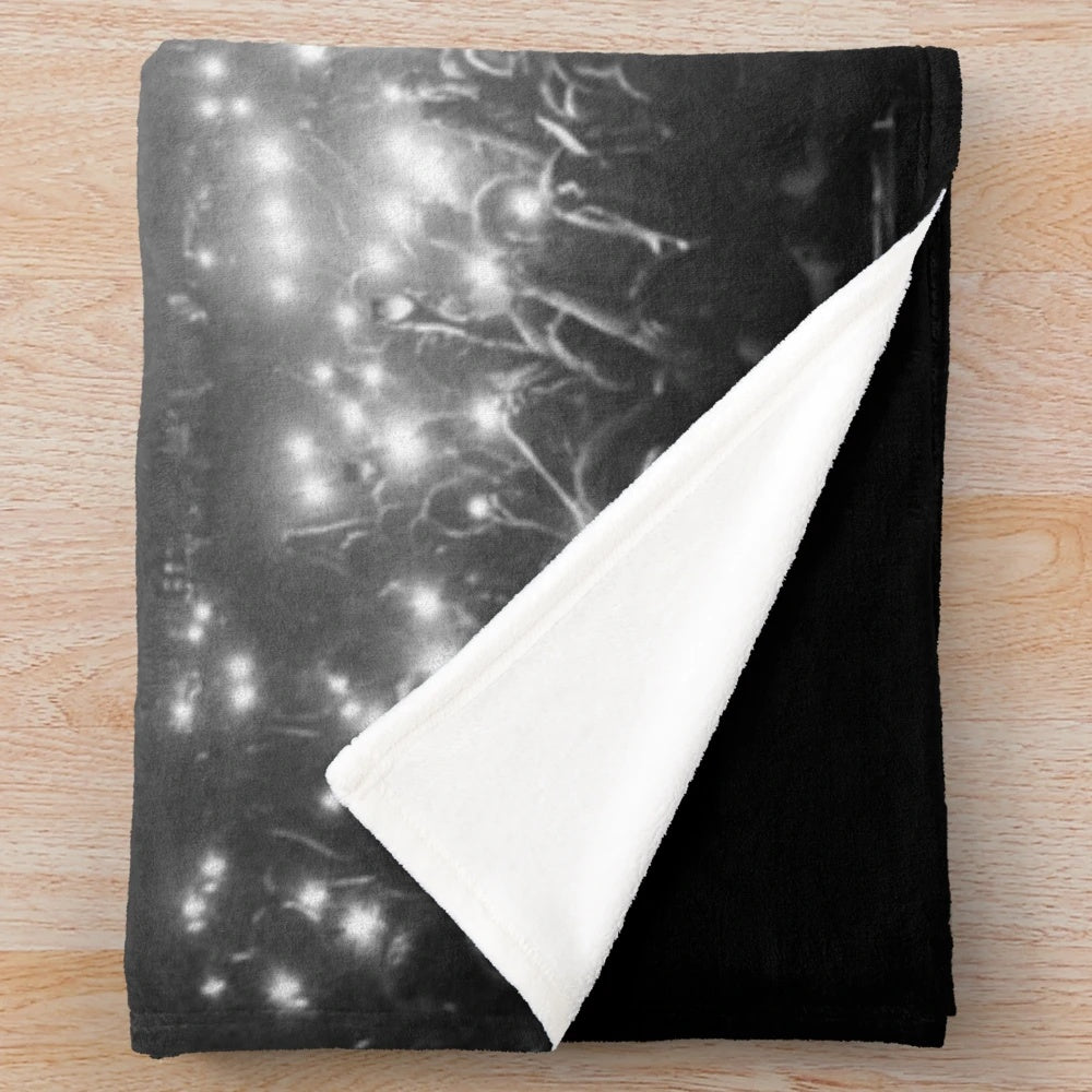 Plush blanket featuring a stylish design for music enthusiasts