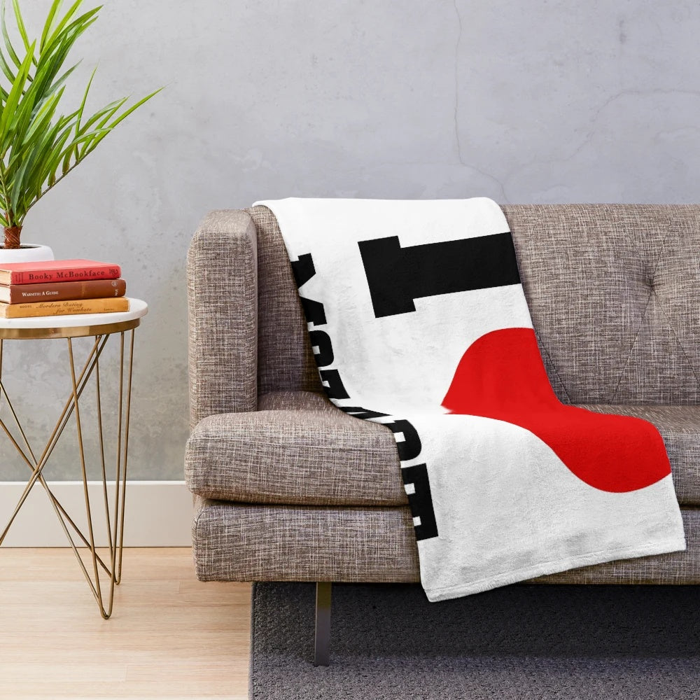 Plush blanket featuring the image of Wolfgang Amadeus Mozart, the renowned classical music composer