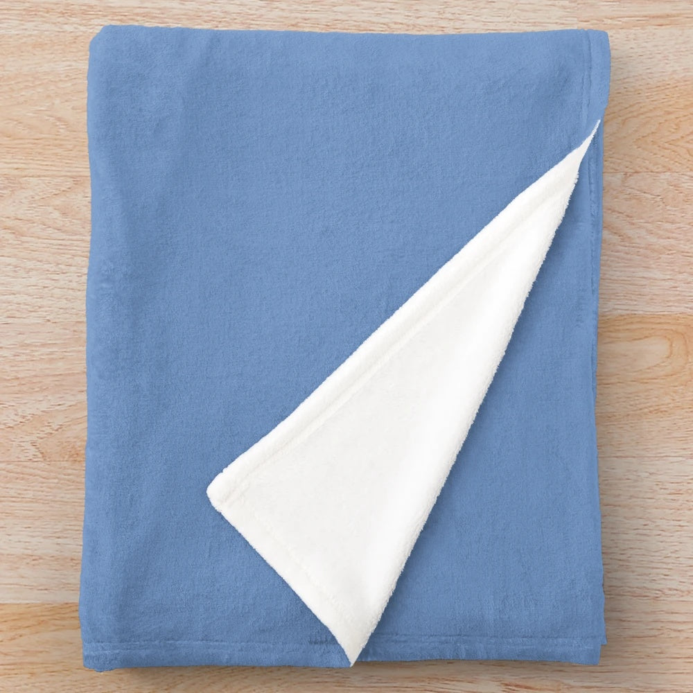 Soft plush blanket featuring the text "I toot my own horn" with a trumpet design