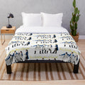 Soft plush blanket featuring a musical theater design