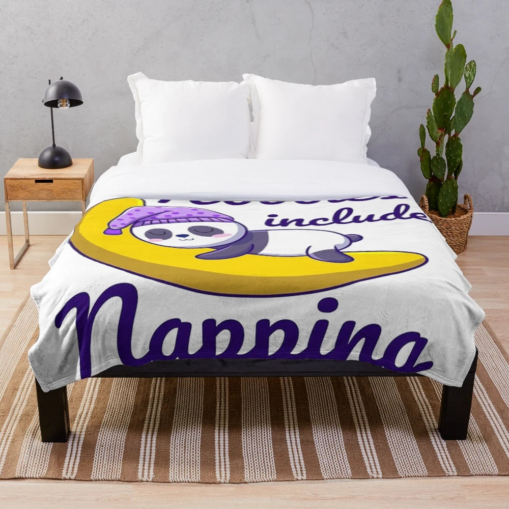 Cozy plush blanket for napping and relaxation