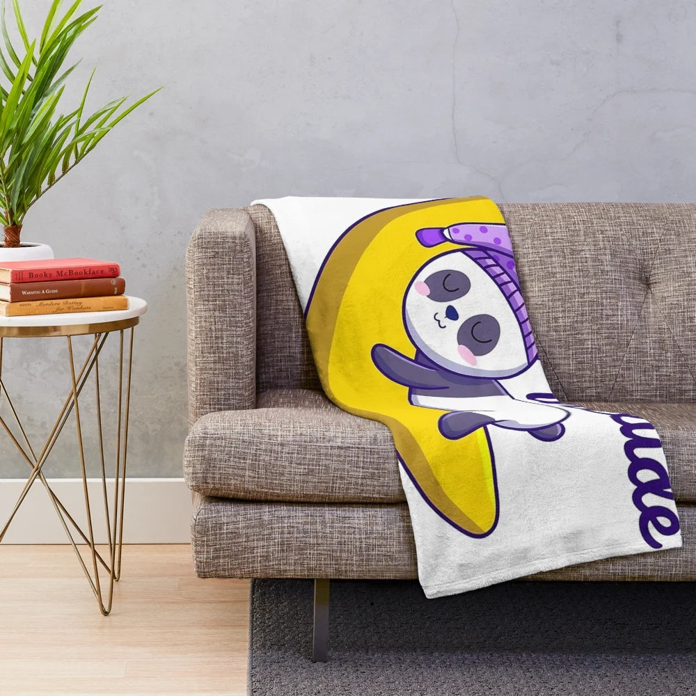 Cozy plush blanket for napping and relaxation