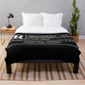 Plush blanket for Narcotics Anonymous and Alcoholics Anonymous recovery