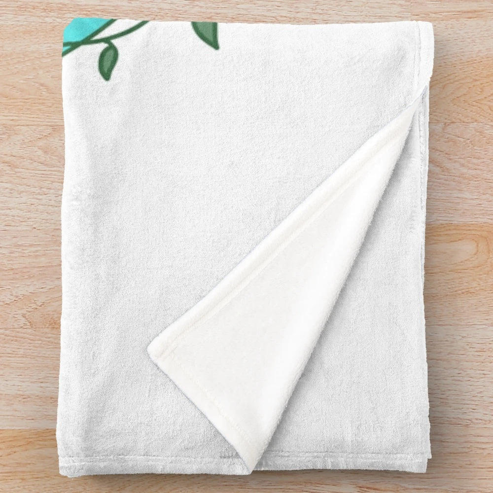 Plush blanket with a wild swimming design