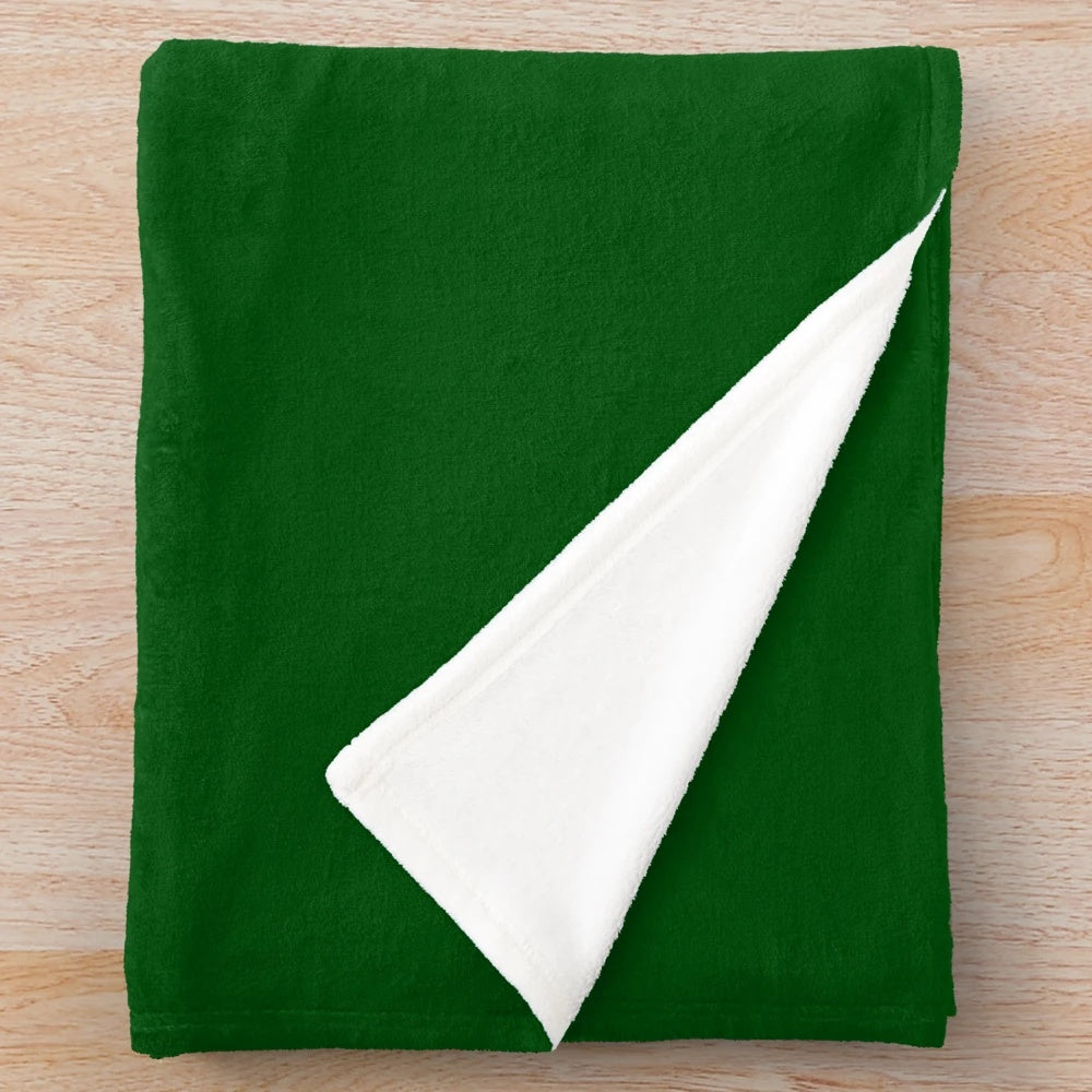 Cozy plush blanket with "Coffee. Hike. Repeat." design