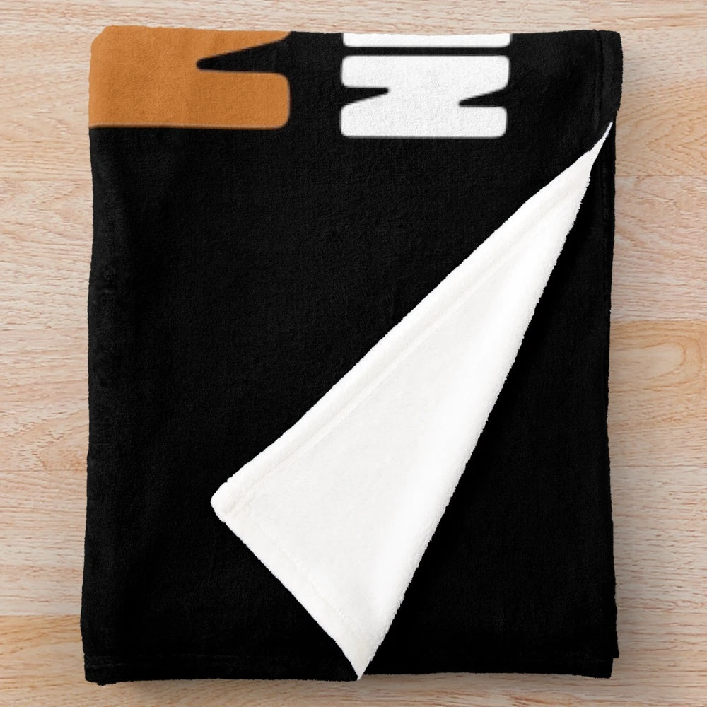 Plush blanket with nursing-themed design