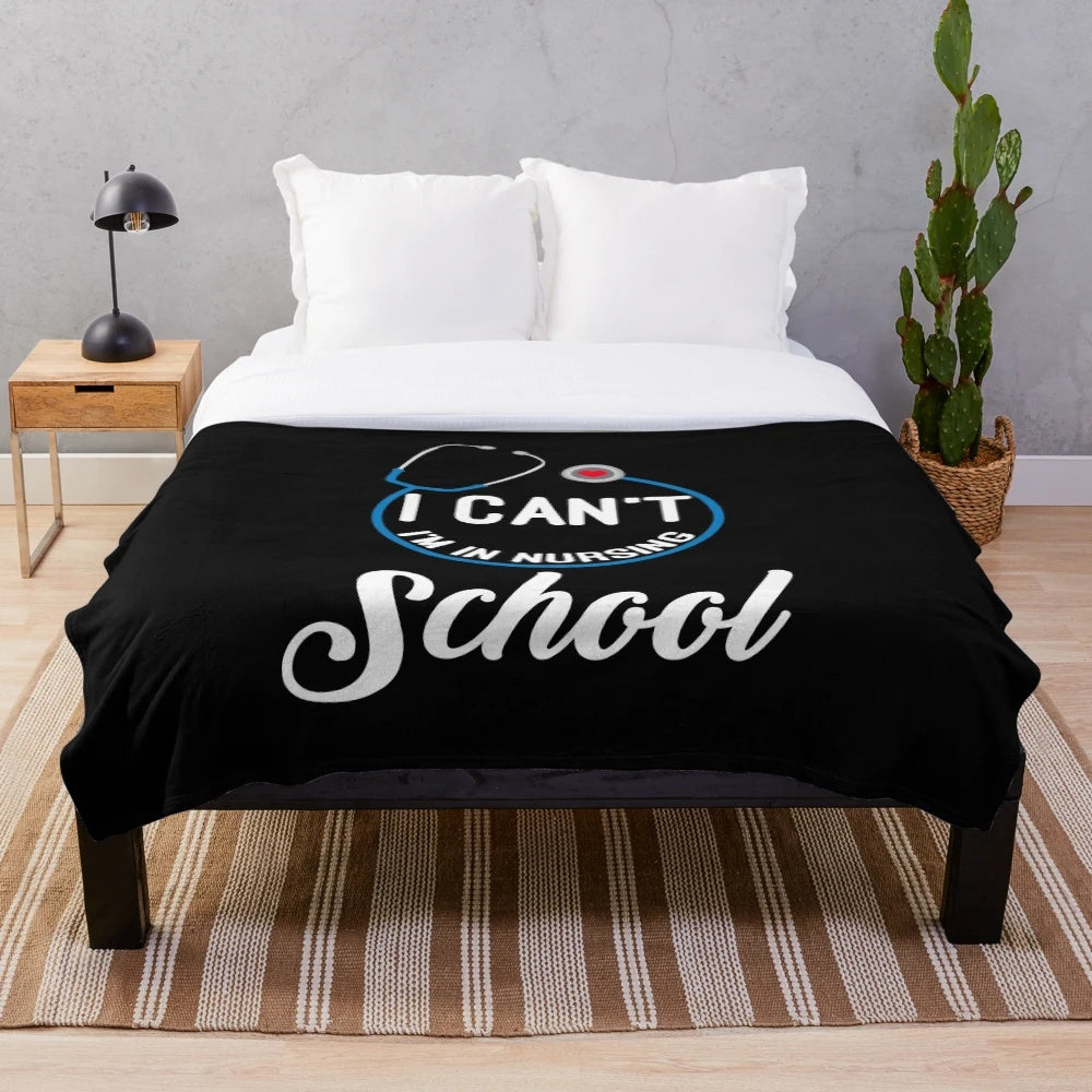 Nursing student plush blanket