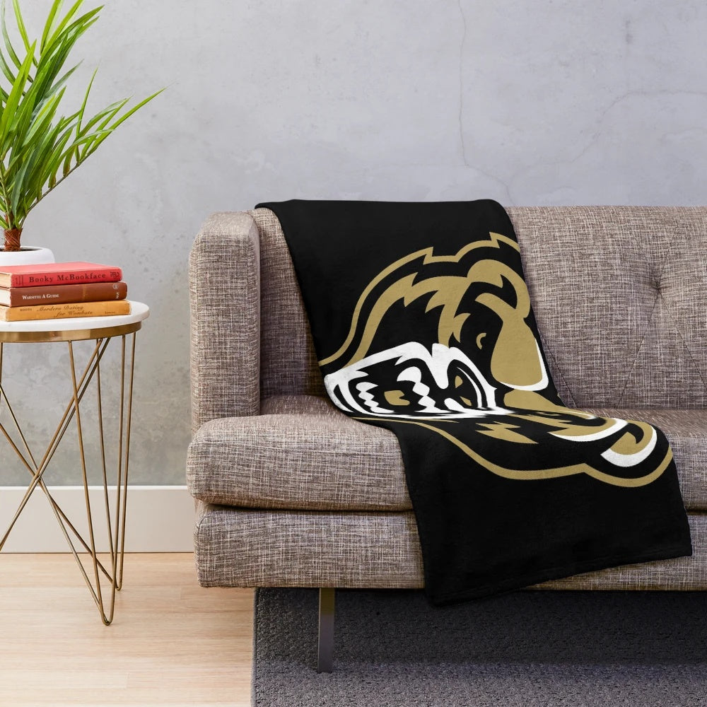 Soft and warm plush blanket featuring the Oakland Grizzlies logo