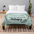 Soft and comfy plush blanket ideal for occupational therapy