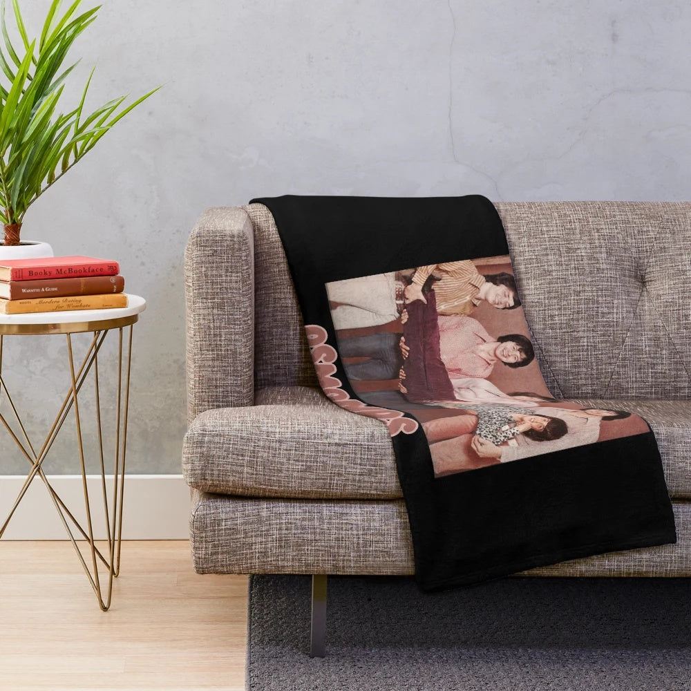 Plush blanket with a cool graphic design featuring The Osmonds and Donny Osmond