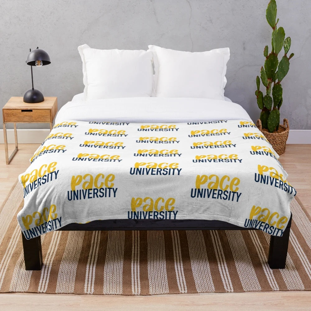 Pace University Plush Blanket with Soft, Warm Fabric
