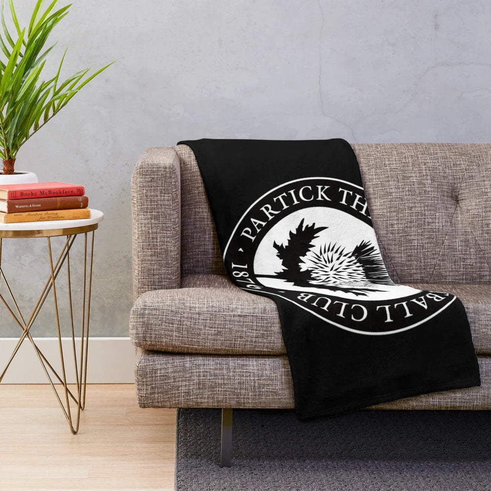Partick Thistle Scottish football plush blanket