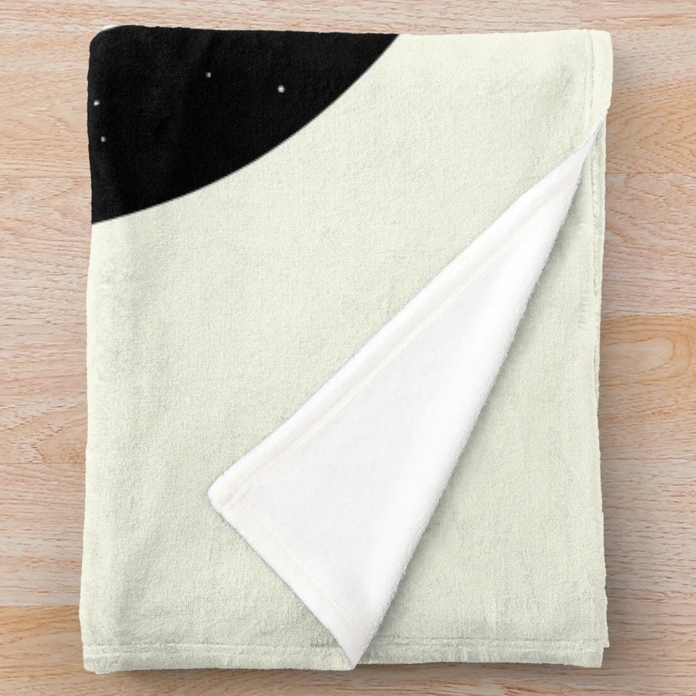 Plush blanket with "More Hugs Less Fights" design