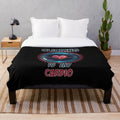 Photography Plush Blanket with Funny "Clicking is my Cardio" Design