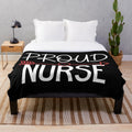 Proud nurse plush blanket
