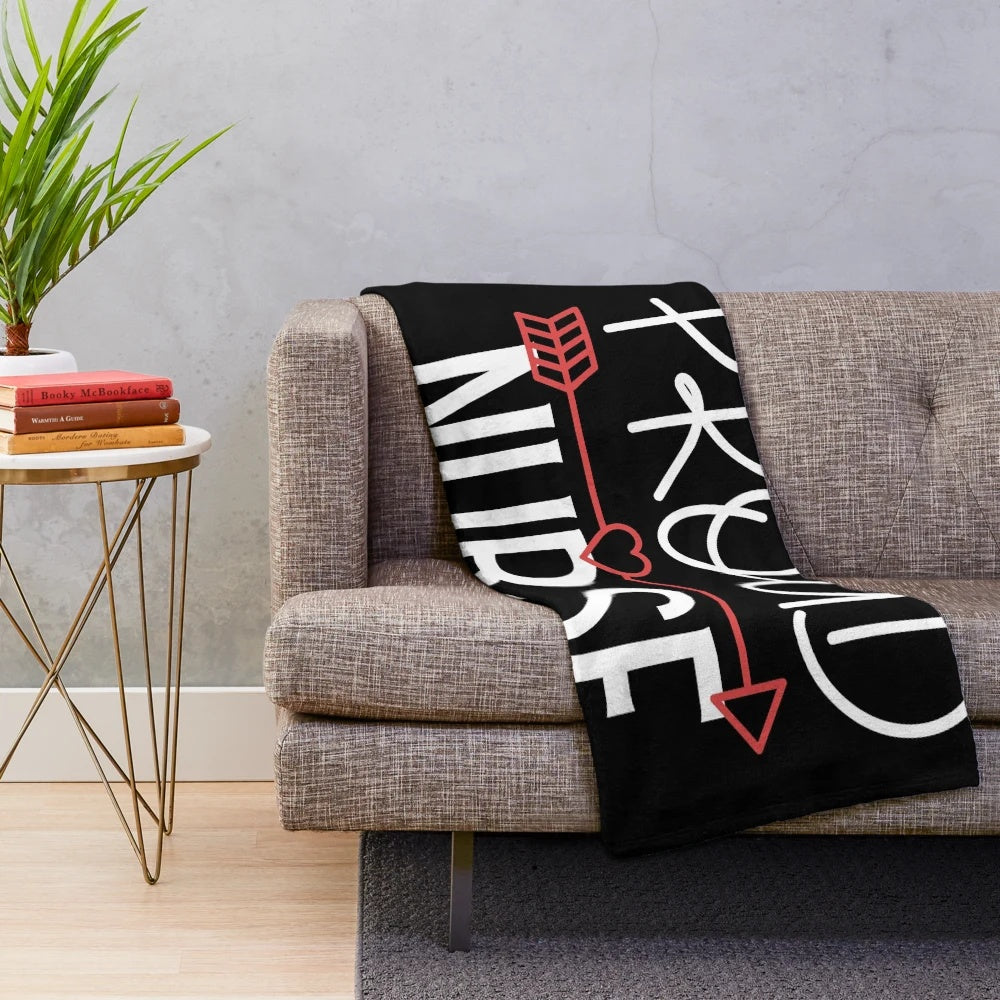 Proud nurse plush blanket