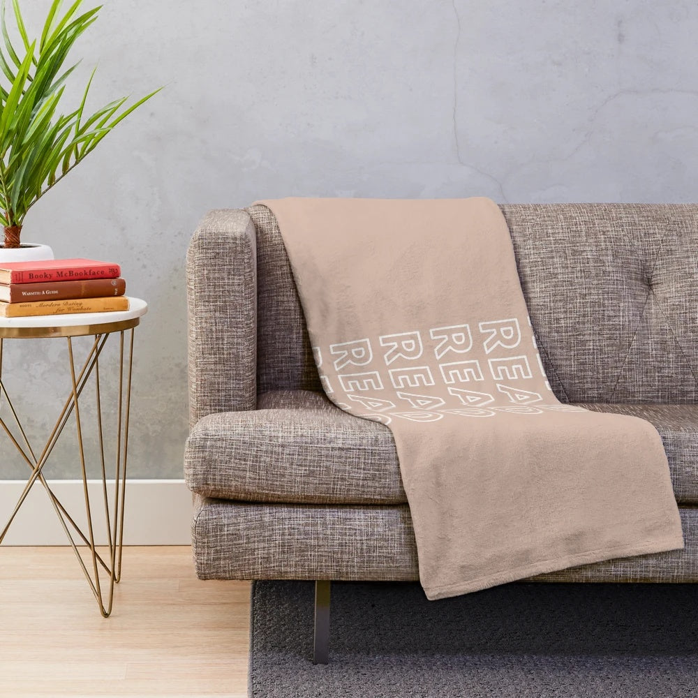 Cozy plush blanket perfect for reading and relaxing
