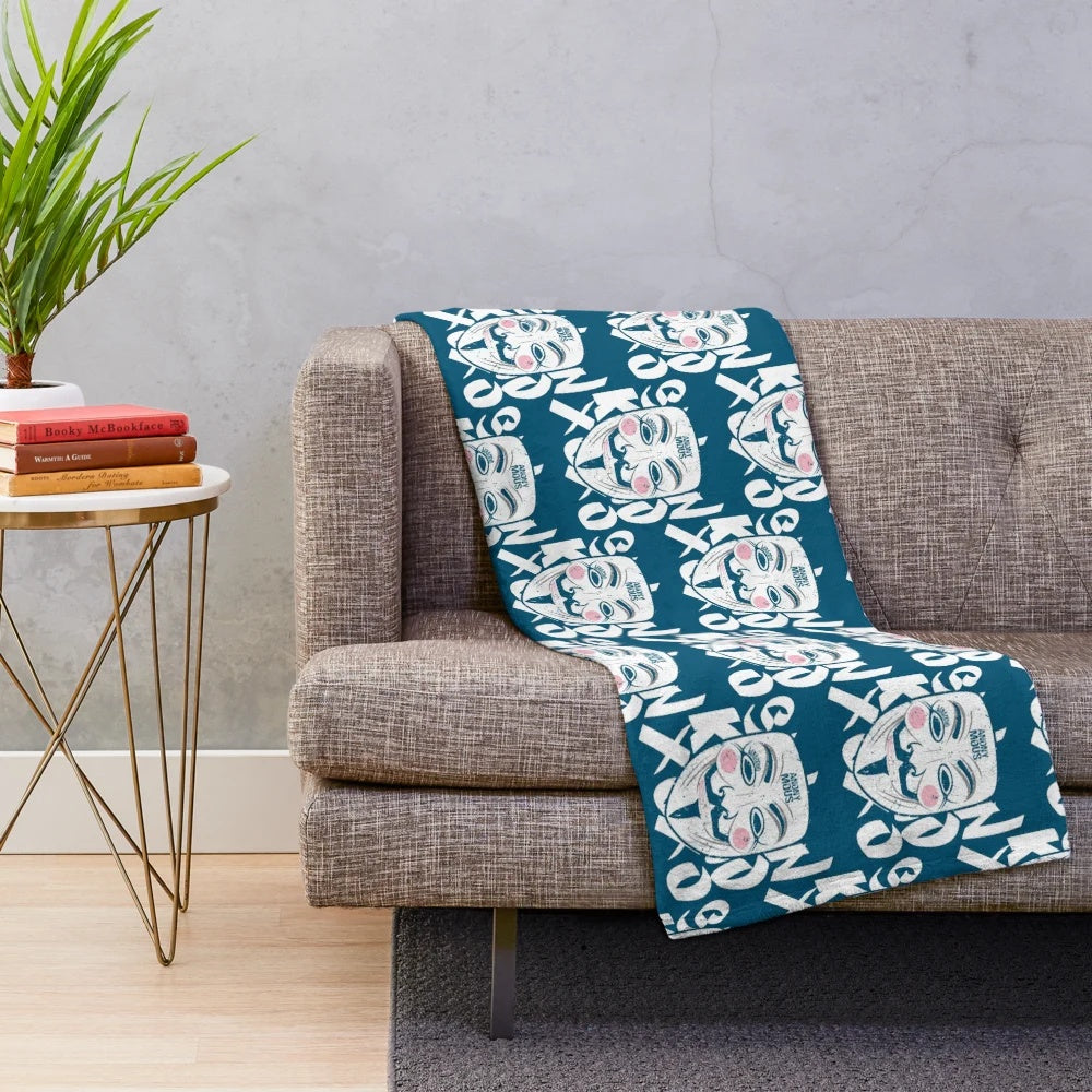 Soft and warm plush blanket for cozy lounging