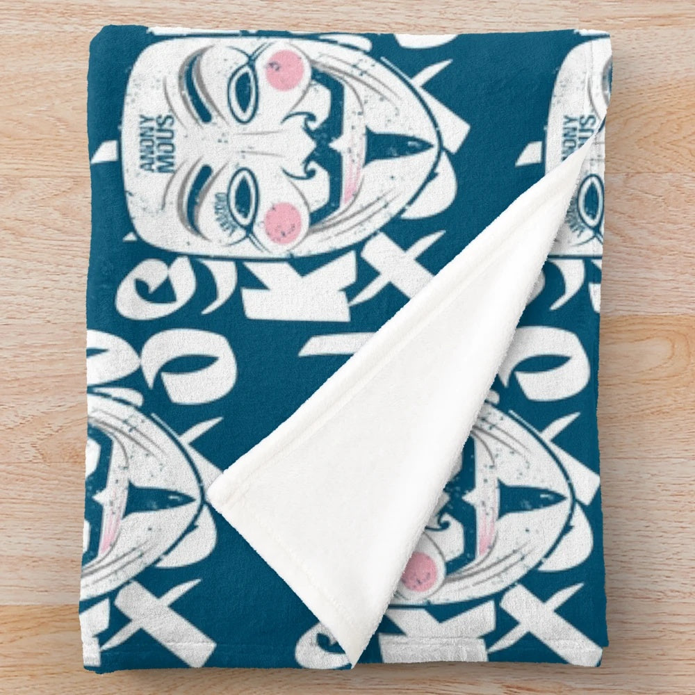 Soft and warm plush blanket for cozy lounging